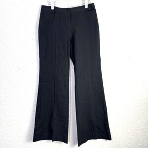 Express Stretch Y2K Dress Pants Womens Size 7/8 Black Wide Leg Pleated Trousers